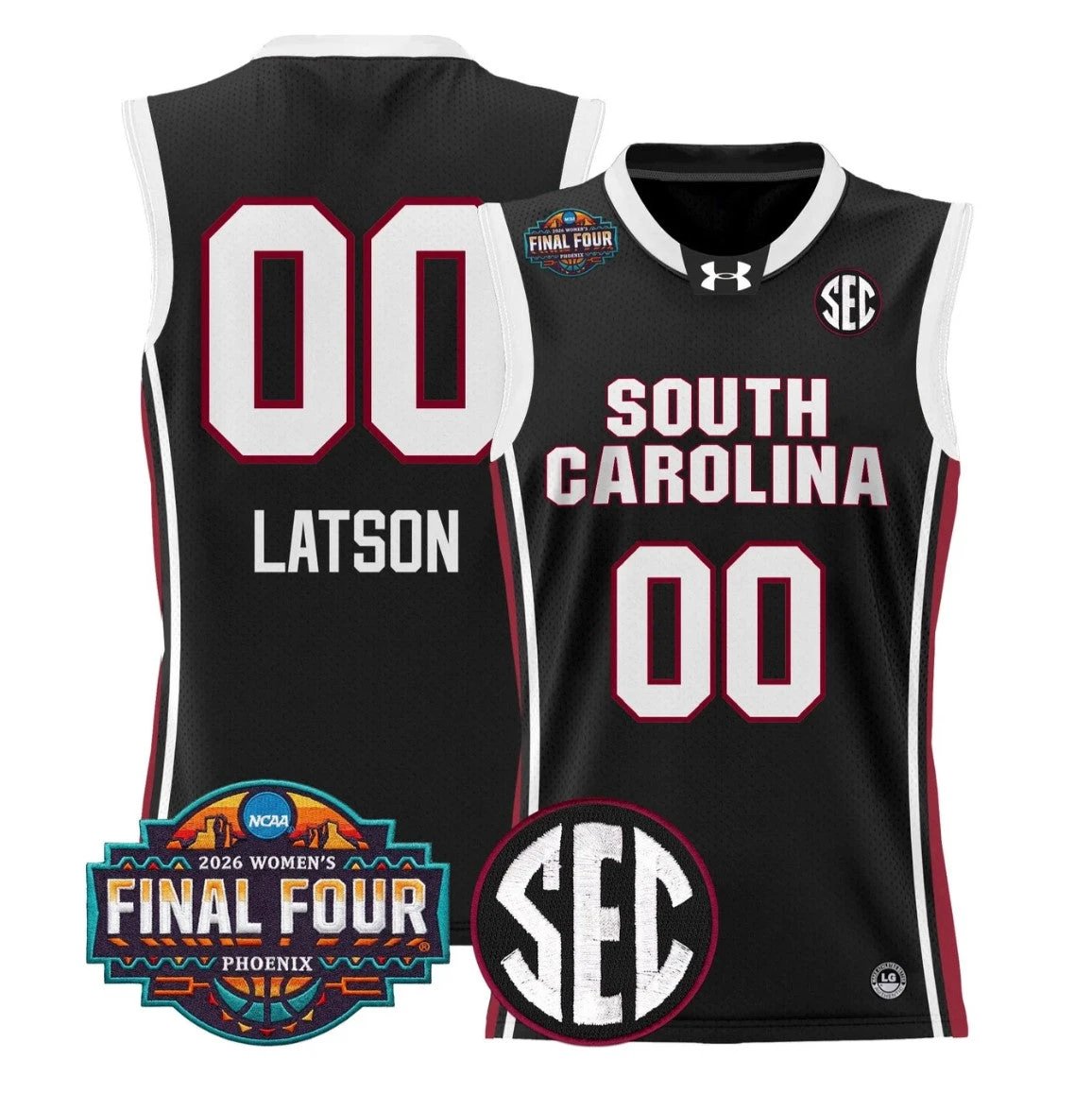 Ta'Niya Latson Jersey #00 South Carolina 2026 Final Four Stitched Black