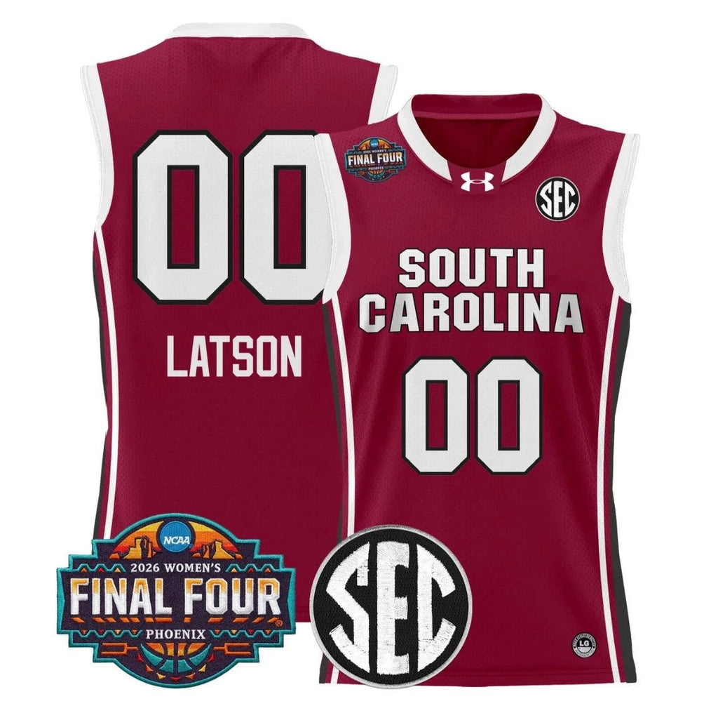 Ta'Niya Latson Jersey #00 South Carolina 2026 Final Four Stitched Garnet
