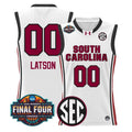 Ta'Niya Latson Jersey #00 South Carolina 2026 Final Four Stitched White