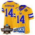 Taco Dowler Jersey #14 Montana State Bobcats 2026 Football Championship Gold