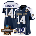 Taco Dowler Jersey #14 Montana State Bobcats 2026 Football Championship Navy Alternate
