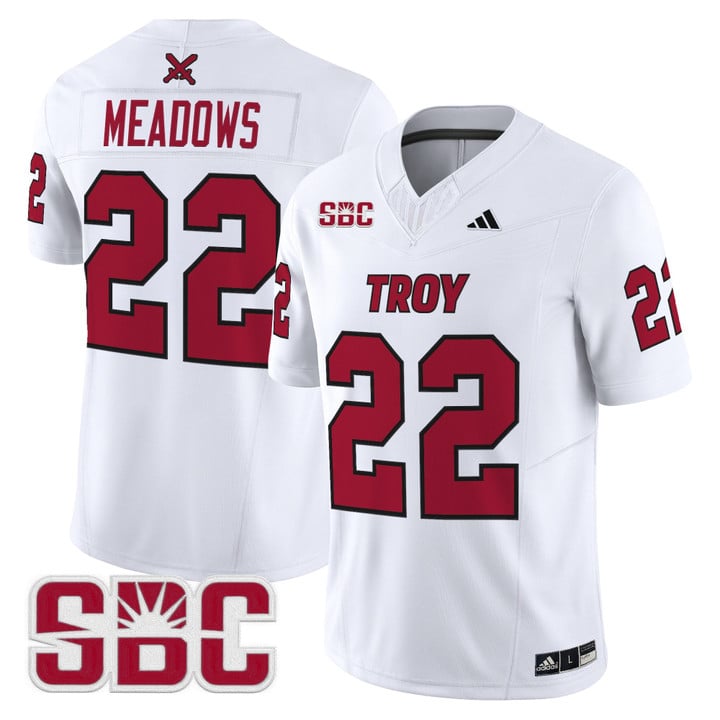 Tae Meadows Jersey #22 Troy Trojans 2025 Vapor Limited Stitched