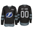Tampa Bay Lightning Black 1917-2017 100th Anniversary Stitched NHL Custom Jersey