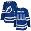 Tampa Bay Lightning Blue Customized Drift Fashion Jersey Stitched