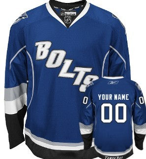 Tampa Bay Lightning Customized Blue Third Jersey Stitched