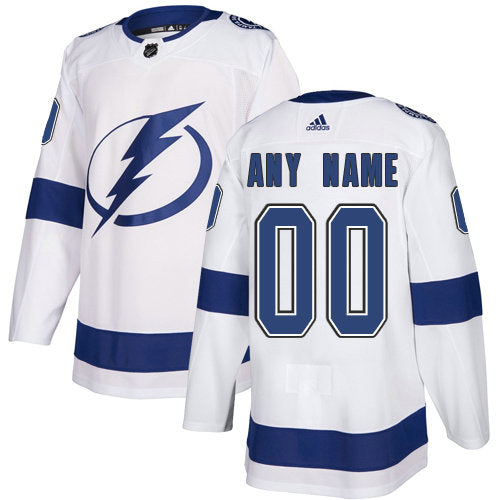 Tampa Bay NHL  White Customized Jersey Stitched