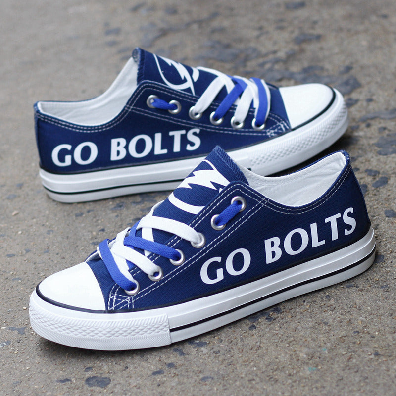 Tampa Bay Lightning Low Top Canvas Sport Sneakers Shoes For Men Women Fans