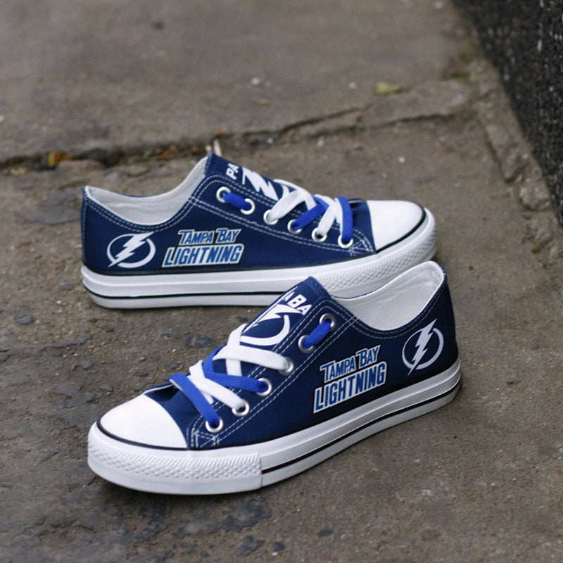 Tampa Bay Lightning Low Top Canvas Sport Sneakers Shoes For Men Women Fans