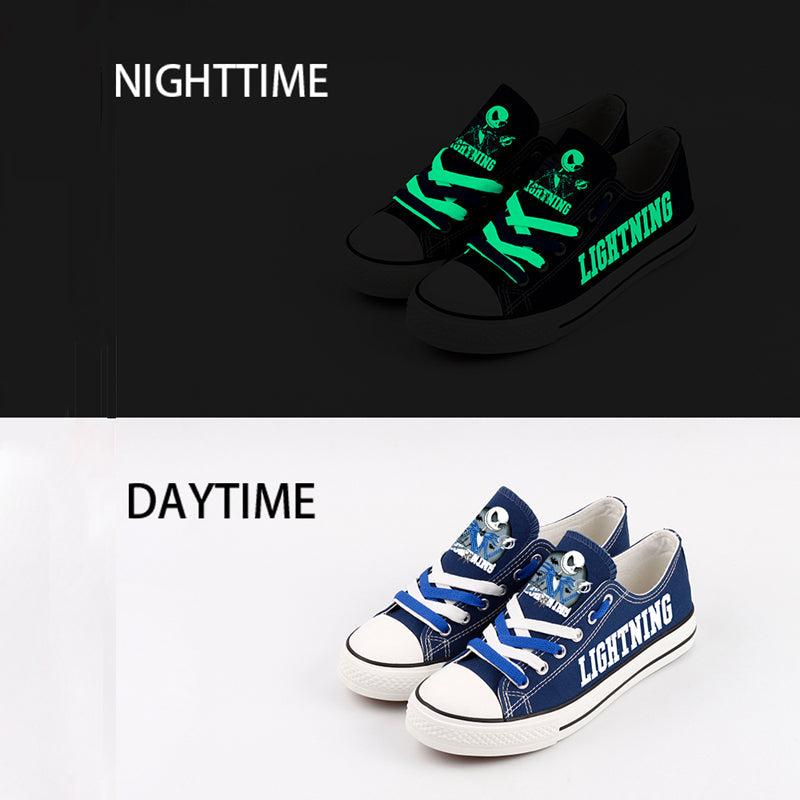 Tampa Bay Lightning Low Top Canvas Sport Sneakers Shoes For Men Women Fans