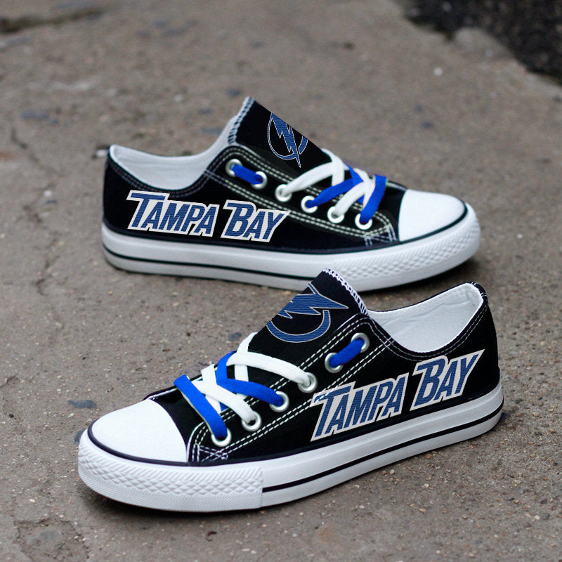 Tampa Bay Lightning Low Top Canvas Sport Sneakers Shoes For Men Women Fans