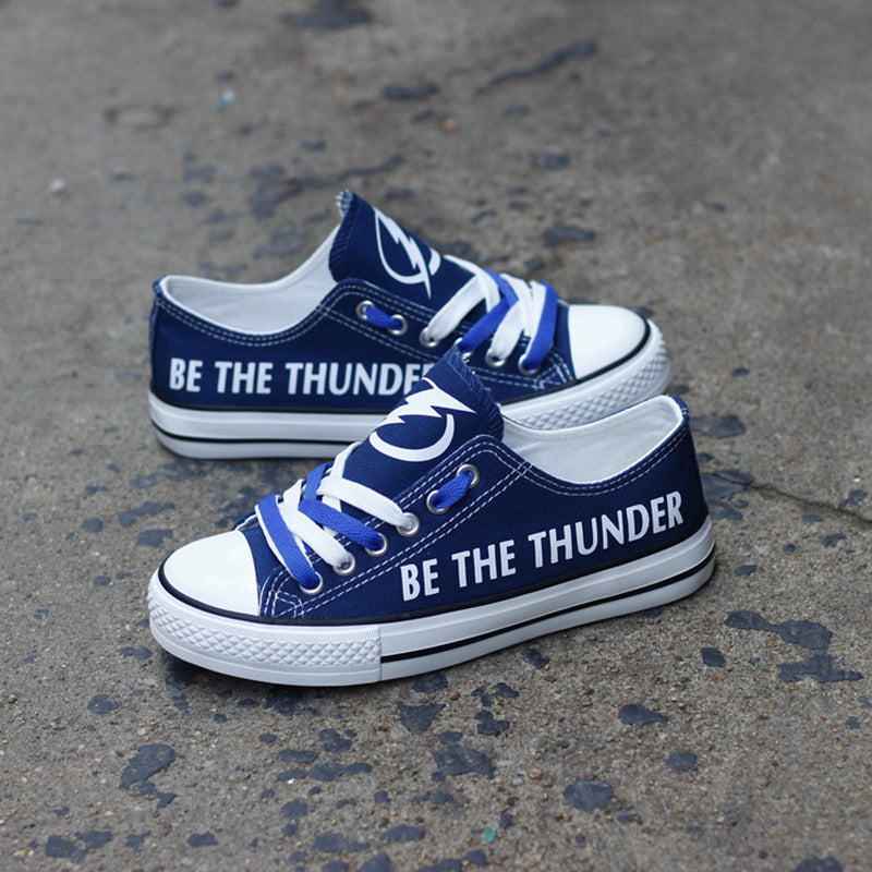 Tampa Bay Lightning Low Top Canvas Sport Sneakers Shoes For Men Women Fans