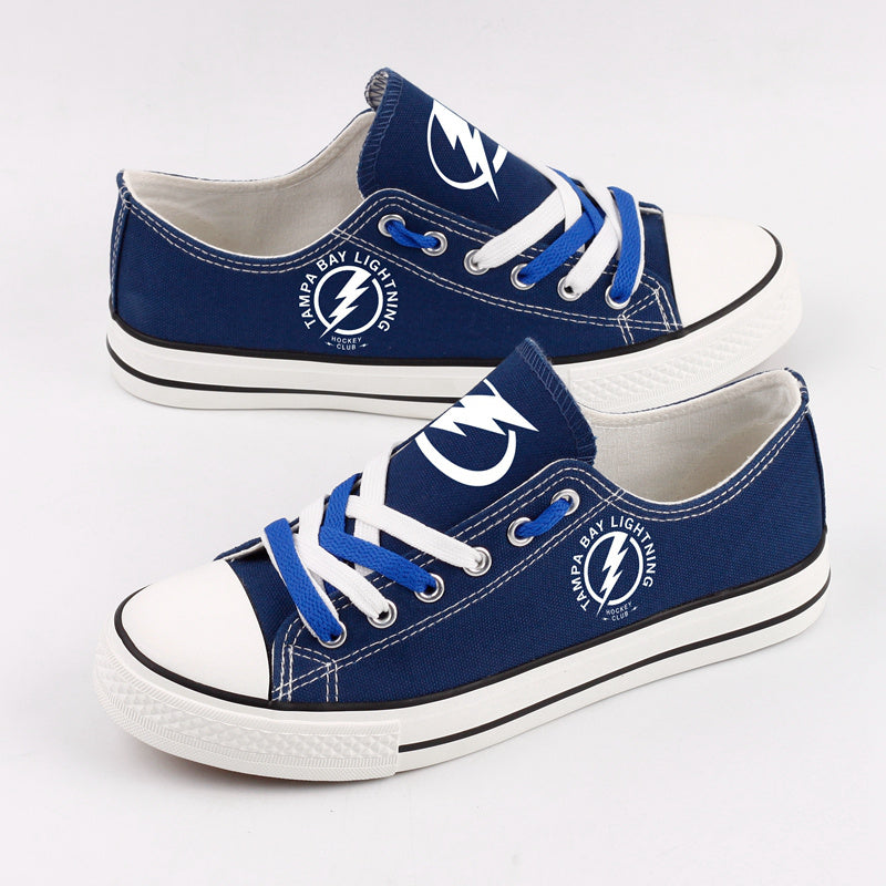 Tampa Bay Lightning Low Top Canvas Sport Sneakers Shoes For Men Women Fans
