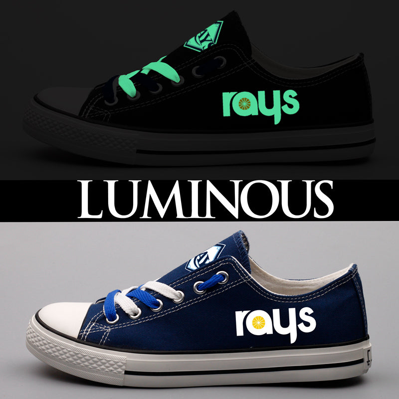 Tampa Bay Rays Limited Print Low Top Canvas Shoes Sport Sneakers For Men Women Fans