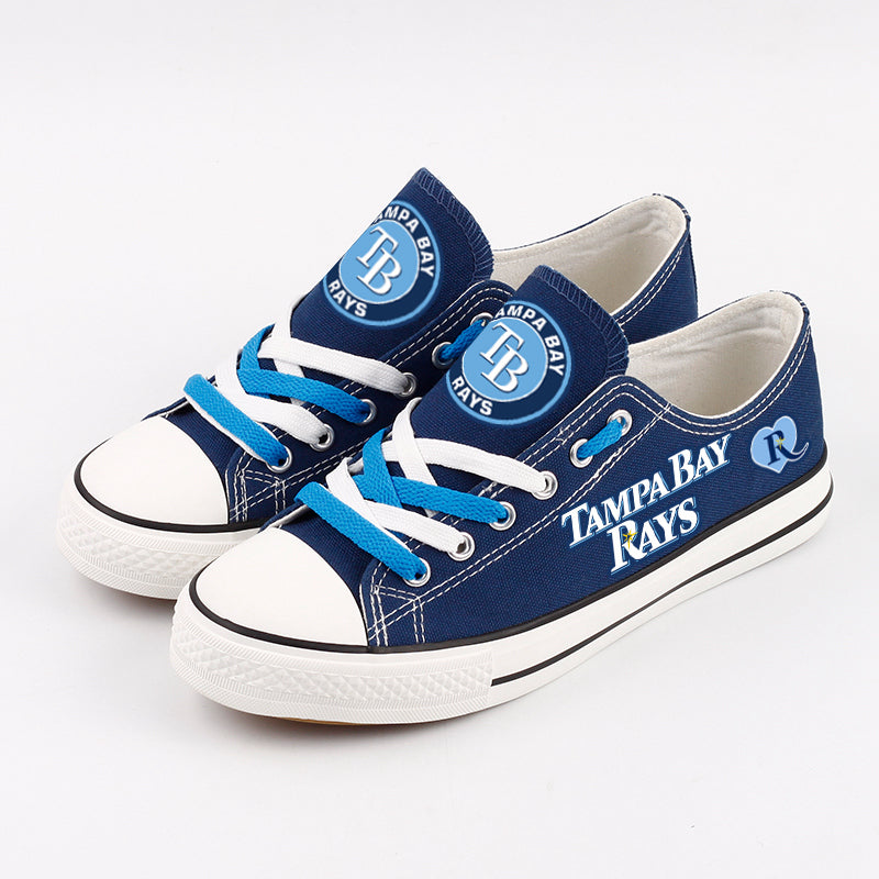 Tampa Bay Rays Limited Print Low Top Canvas Shoes Sport Sneakers For Men Women Fans