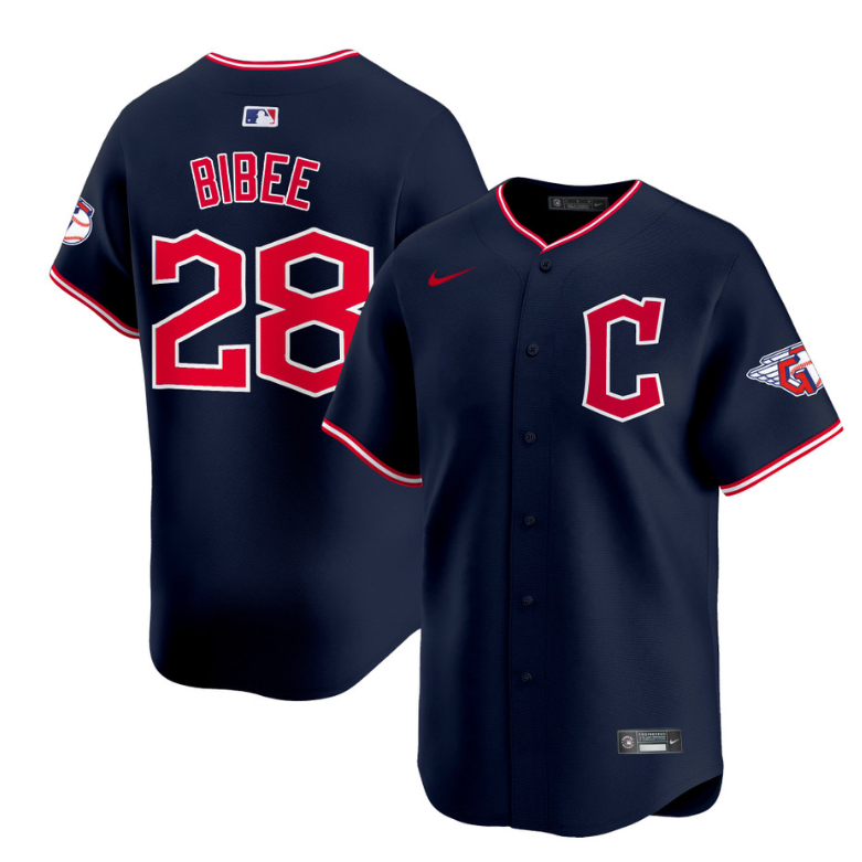 Tanner Bibee Jersey #28 Cleveland Guardians 2025 Vapor Premier Limited All Stitched