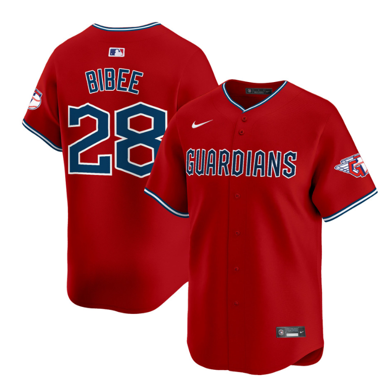 Tanner Bibee Jersey #28 Cleveland Guardians 2025 Vapor Premier Limited All Stitched