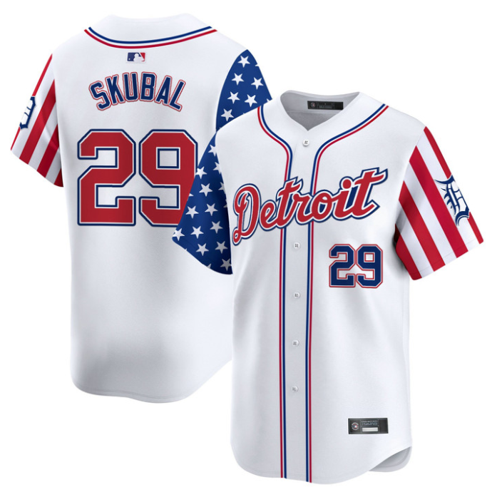Tarik Skubal Jersey #29 Detroit Tigers 2025 Memorial Day Vapor Premier Limited Stitched