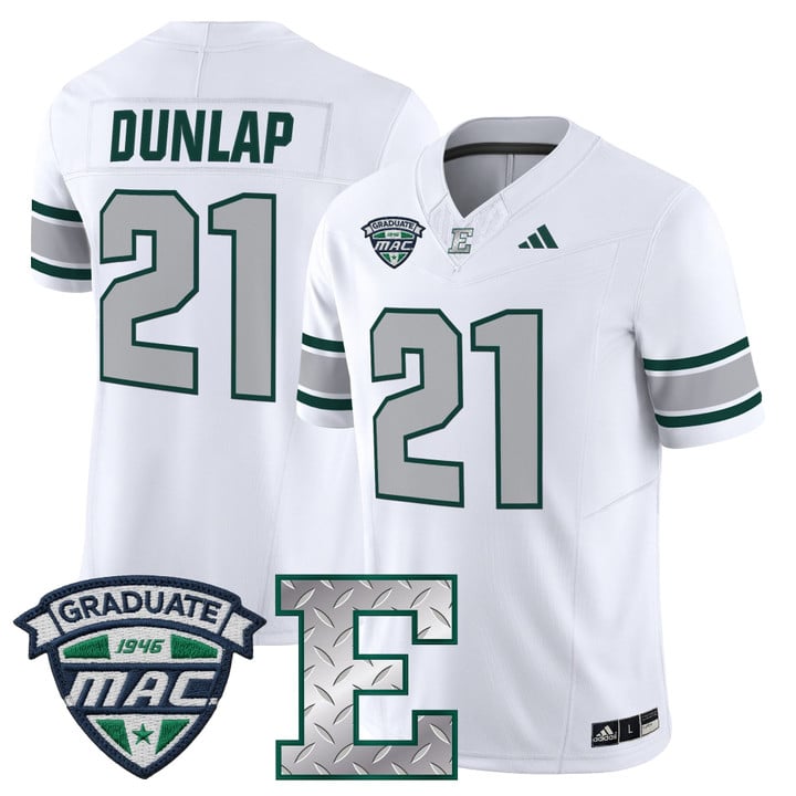 Tavierre Dunlap Jersey #21 Eastern Michigan Eagles 2025 Limited Stitched