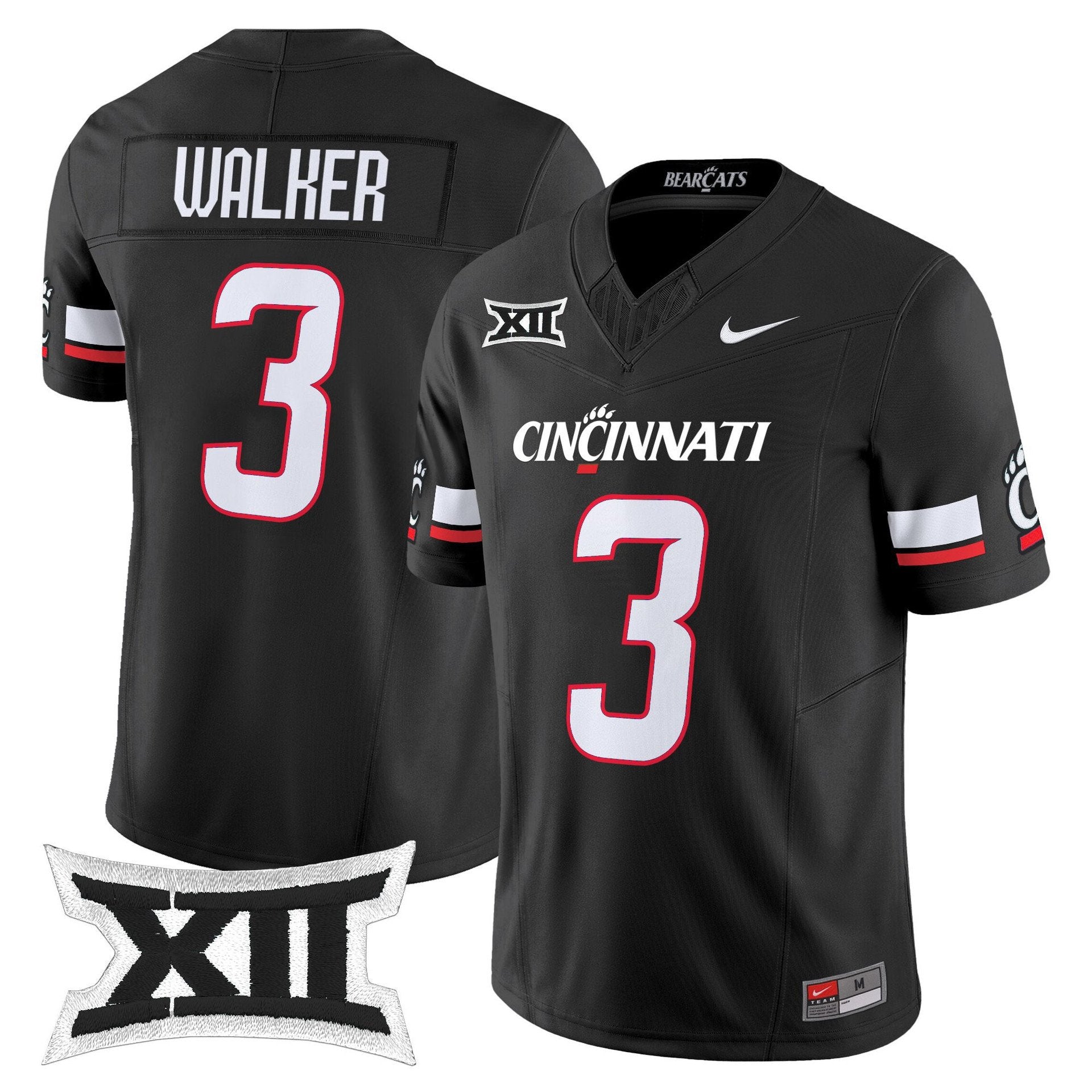 Tawee Walker Jersey #3 Cincinnati Bearcats 2025 Vapor Limited Stitched