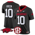 Taylen Green Jersey #10 Arkansas Razorbacks Limited Stitched