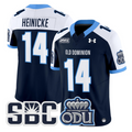 Taylor Heinicke Jersey #14 Old Dominion Monarchs 2025 Vapor Stitched Navy Alter