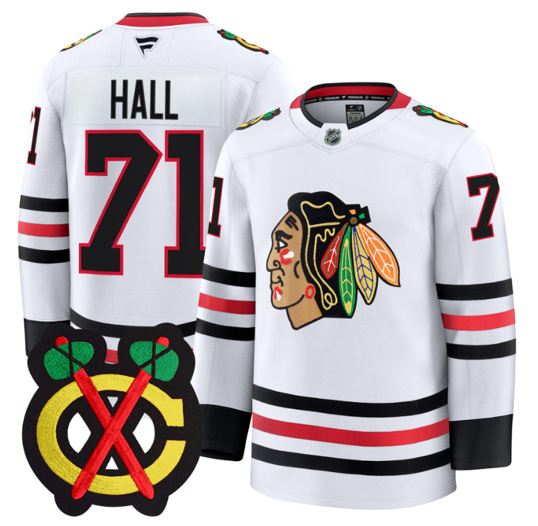 Taylor Hall Jersey #71 Chicago Blackhawks Premium All Stitched