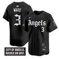 Taylor Ward Jersey #3 Los Angeles Angels Gothic Halo Edition Stitched