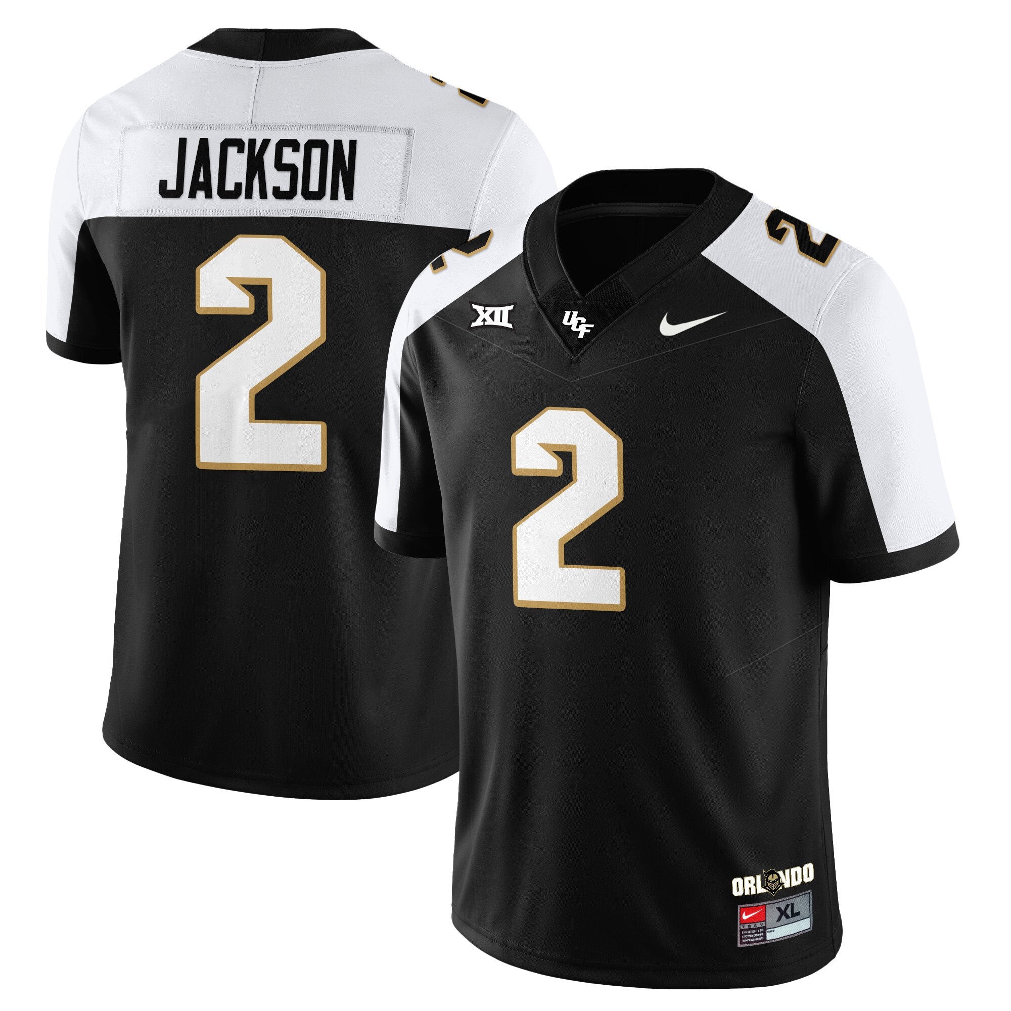 Tayven Jackson Jersey #2 UCF Football 2025 Core Uniforms Stitched