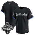 Team Jersey Blank Los Angeles Dodgers Gothic Edition Premier Stitched