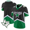 Team Jersey Dallas Stars 99 Throwback Vapor Football Style Stitched