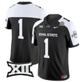 Team Jersey #1 Iowa State Cyclones 2025 Vapor Limited Stitched Black Alter