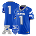 Team Jersey #1 Memphis Tigers 2025 Vapor Limited Stitched Royal