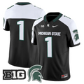 Team Jersey #1 Michigan State Spartans 2025 Vapor Limited Stitched Black Alter