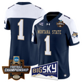 Team Jersey #1 Montana State Bobcats 2026 Football Championship Stitched Navy Alternate