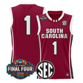 Team Jersey #1 South Carolina 2026 Final Four Basketball Stitched Garnet
