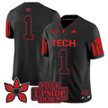 Team Jersey #1 Texas Tech Red Raiders Stranger Things Edition Stitched