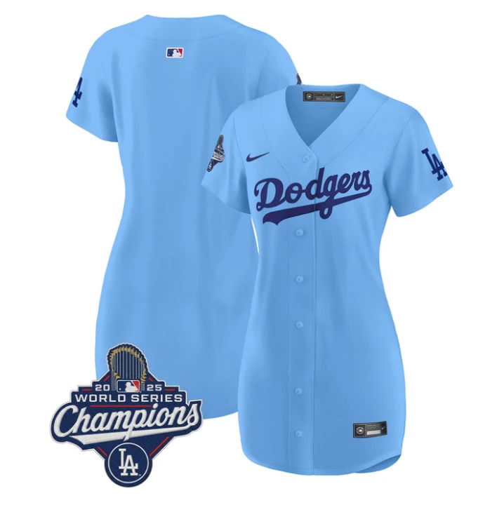 Team Dress Blank Dodgers 2025 World Series Champions Stitched