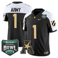 Team Jersey #1 Army Black Knights 2025 Fenway Bowl Patch Stitched