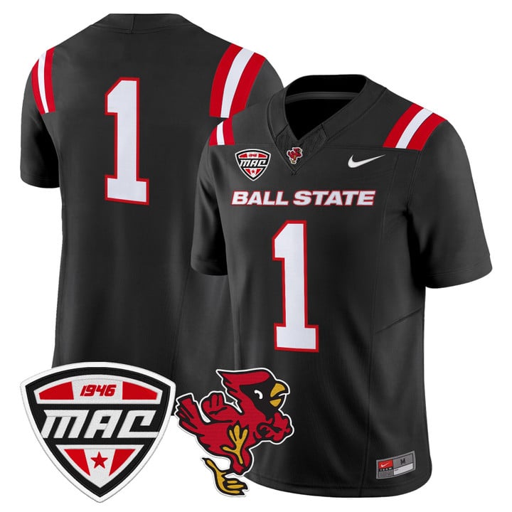 Team Jersey #1 Ball State Cardinals 2025 Vapor Limited Stitched