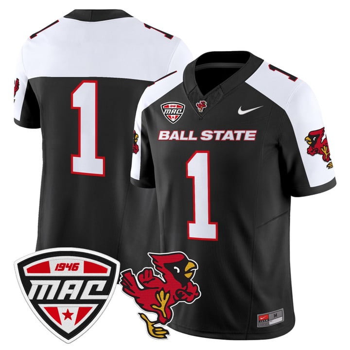 Team Jersey #1 Ball State Cardinals 2025 Vapor Limited Stitched