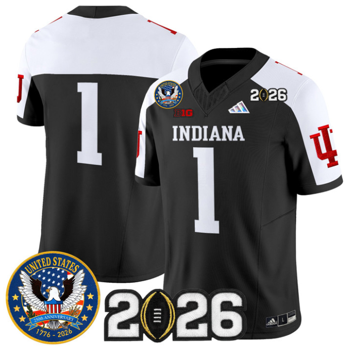 Team Jersey #1 Hoosiers United States 250th Patch V2 Stitched