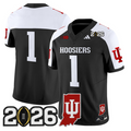 Team Jersey #1 Indiana Hoosiers 2026 CFP Final Indiana State Patch Stitched