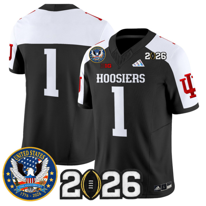 Team Jersey #1 Indiana Hoosiers United States 250th 2026 Stitched