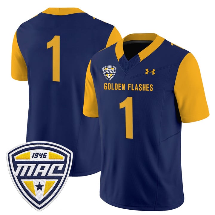 Team Jersey #1 Kent State Golden Flashes 2025 Limited Stitched