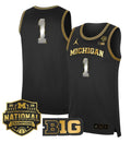 Team Jersey #1 Michigan Wolverines 2026 National Champions Stitched