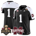 Team Jersey #1 Mississippi State Bulldogs 2025 Egg Bowl Stitched