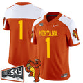 Team Jersey #1 Montana Grizzlies 1995 Throwback Vapor Limited Stitched