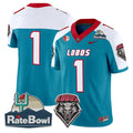 Team Jersey #1 New Mexico Lobos 2025 Rate Bowl Limited Stitched