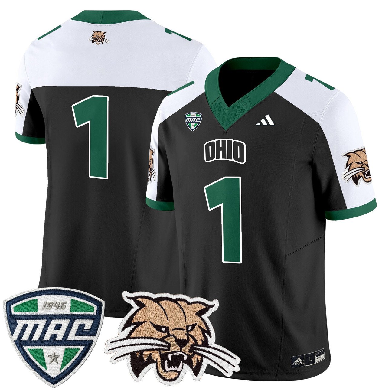 Team Jersey #1 Ohio Bobcats 2025 Vapor Limited Stitched