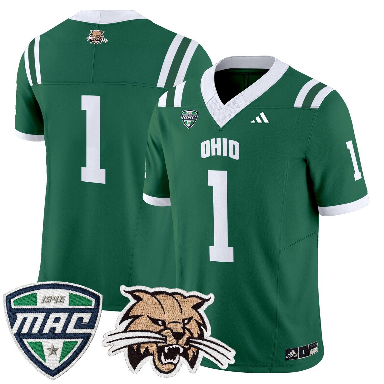 Team Jersey #1 Ohio Bobcats 2025 Vapor Limited Stitched
